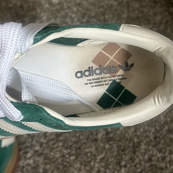 Adidas Forest Green Sneakers with Cream Accents - Picture 2 of 3